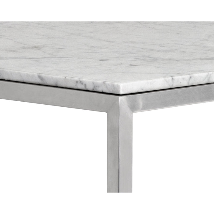 Abel Counter Table - Stainless Steel-Sunpan-SUNPAN-103772-Side Tables-4-France and Son