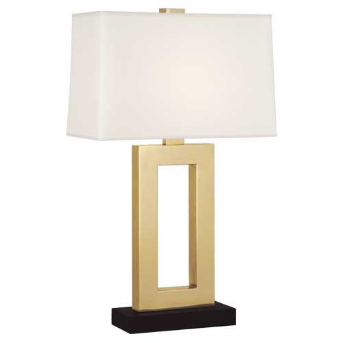 Doughnut Table Lamp 29"-Robert Abbey Fine Lighting-ABBEY-103XBN-Table LampsNatural Brass Snowflake finish-4-France and Son