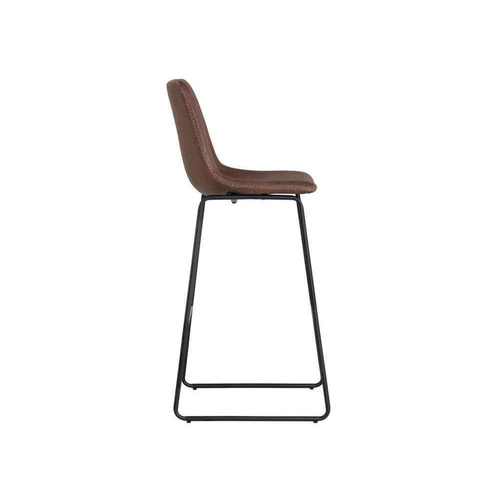 Cal Bar Stool-Sunpan-SUNPAN-104037-Bar StoolsAntique Brown-11-France and Son