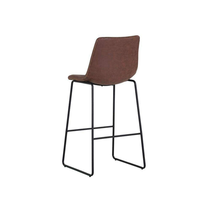 Cal Bar Stool-Sunpan-SUNPAN-104037-Bar StoolsAntique Brown-12-France and Son