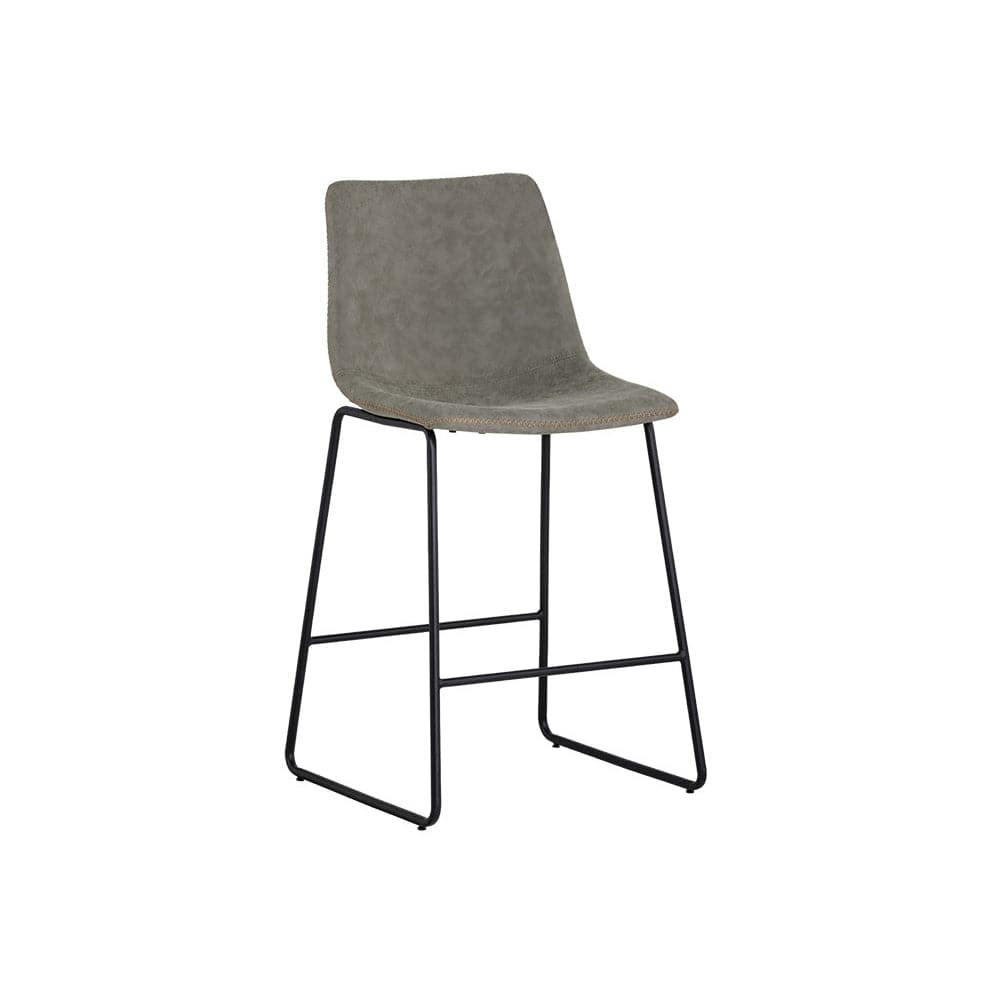 Cal Counter Stool-Sunpan-SUNPAN-104039-Stools & OttomansAntique Grey-3-France and Son