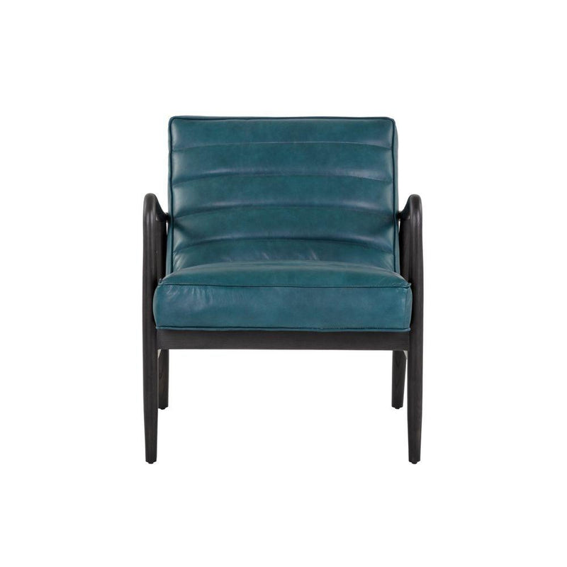 Lyric Lounge Chair-Sunpan-SUNPAN-104093-Lounge Chairsvintage peacock-5-France and Son