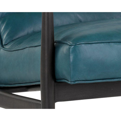Lyric Lounge Chair-Sunpan-SUNPAN-104093-Lounge Chairsvintage peacock-8-France and Son