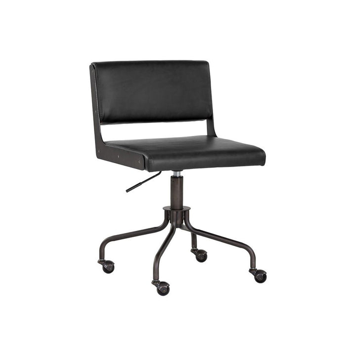 Davis Office Chair-Sunpan-SUNPAN-104340-Task ChairsBlack - Onyx-5-France and Son