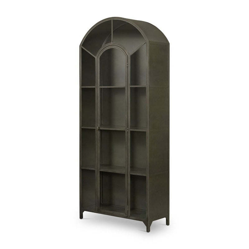 Belmont Metal Cabinet-Four Hands-FH-104445-003-Bookcases & CabinetsGunmetal-6-France and Son