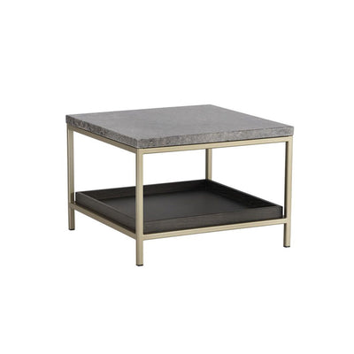Arden End Table-Sunpan-SUNPAN-104617-Side TablesSquare-Gold - Raw Umber-1-France and Son