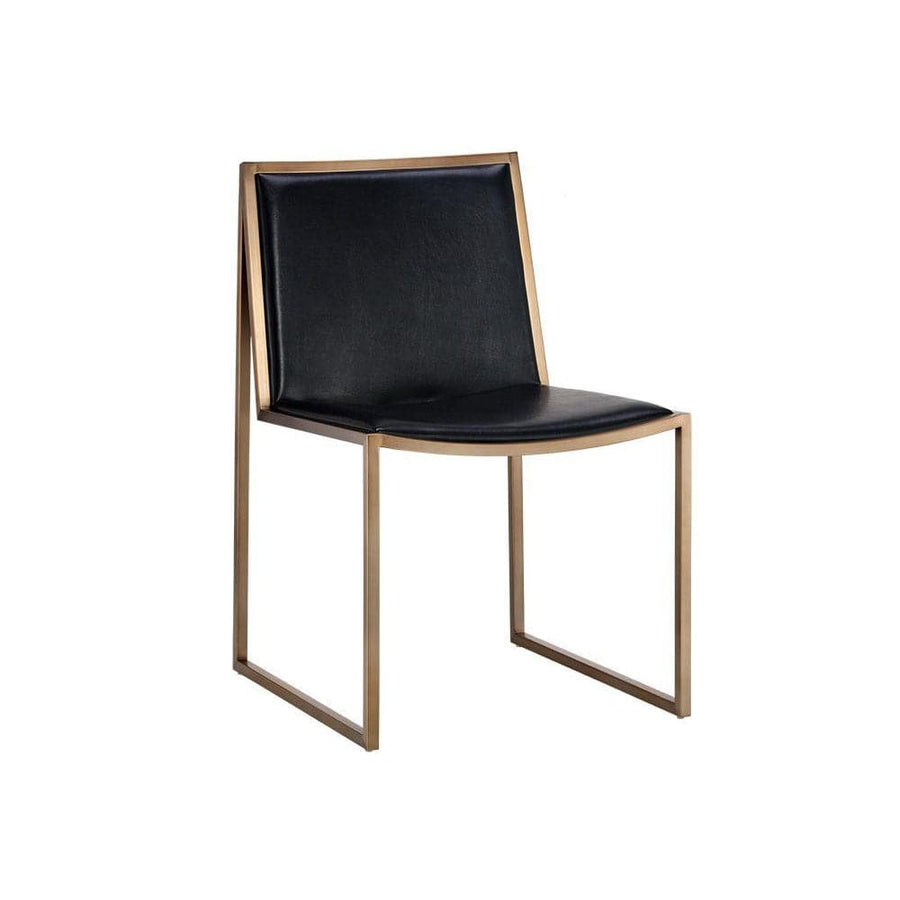 Blair Dining Chair-Sunpan-SUNPAN-104711-Dining ChairsBlack-Brass-1-France and Son
