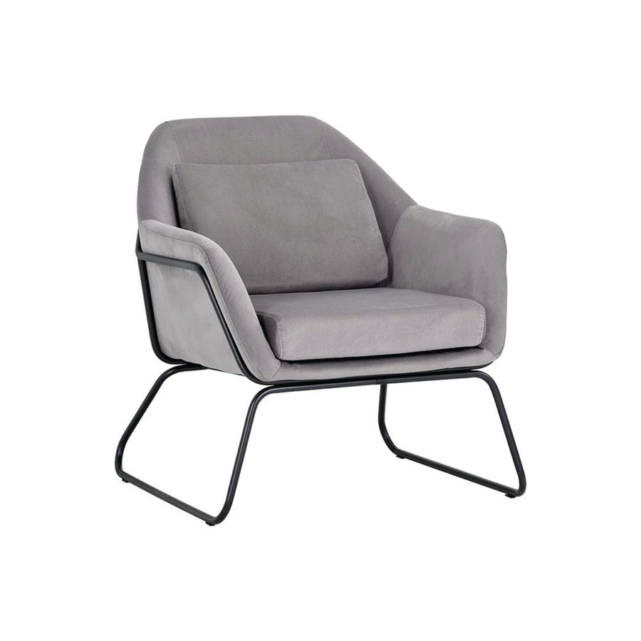 Watts Lounge Armchair-Sunpan-SUNPAN-104728-Lounge ChairsBlack - Antonio Charcoal-1-France and Son