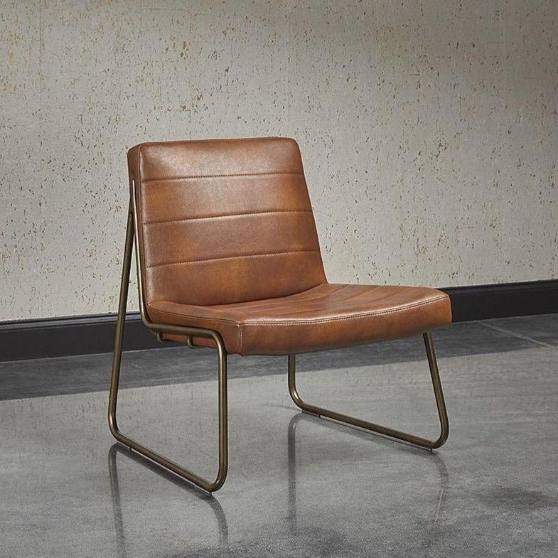 Anton Lounge Chair-Sunpan-SUNPAN-104843-Lounge ChairsBravo Cognac-2-France and Son