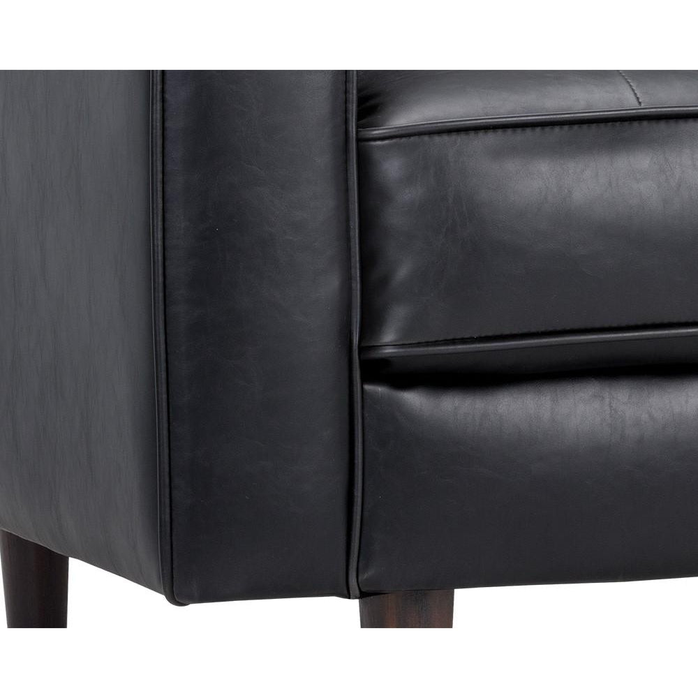 Donnie Armchair-Sunpan-SUNPAN-102508-Lounge ChairsHavana Dark Brown-Faux Leather-24-France and Son