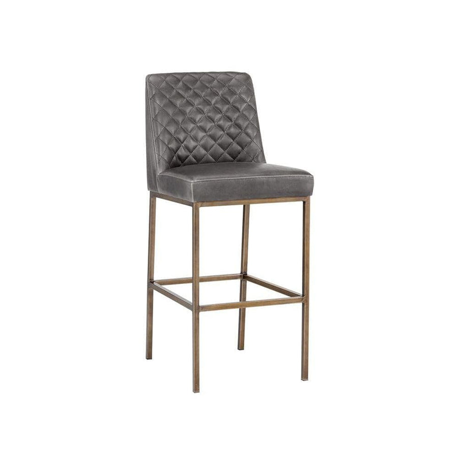 Leighland Barstool - Overcast Grey-Sunpan-SUNPAN-104904-Bar Stools-1-France and Son