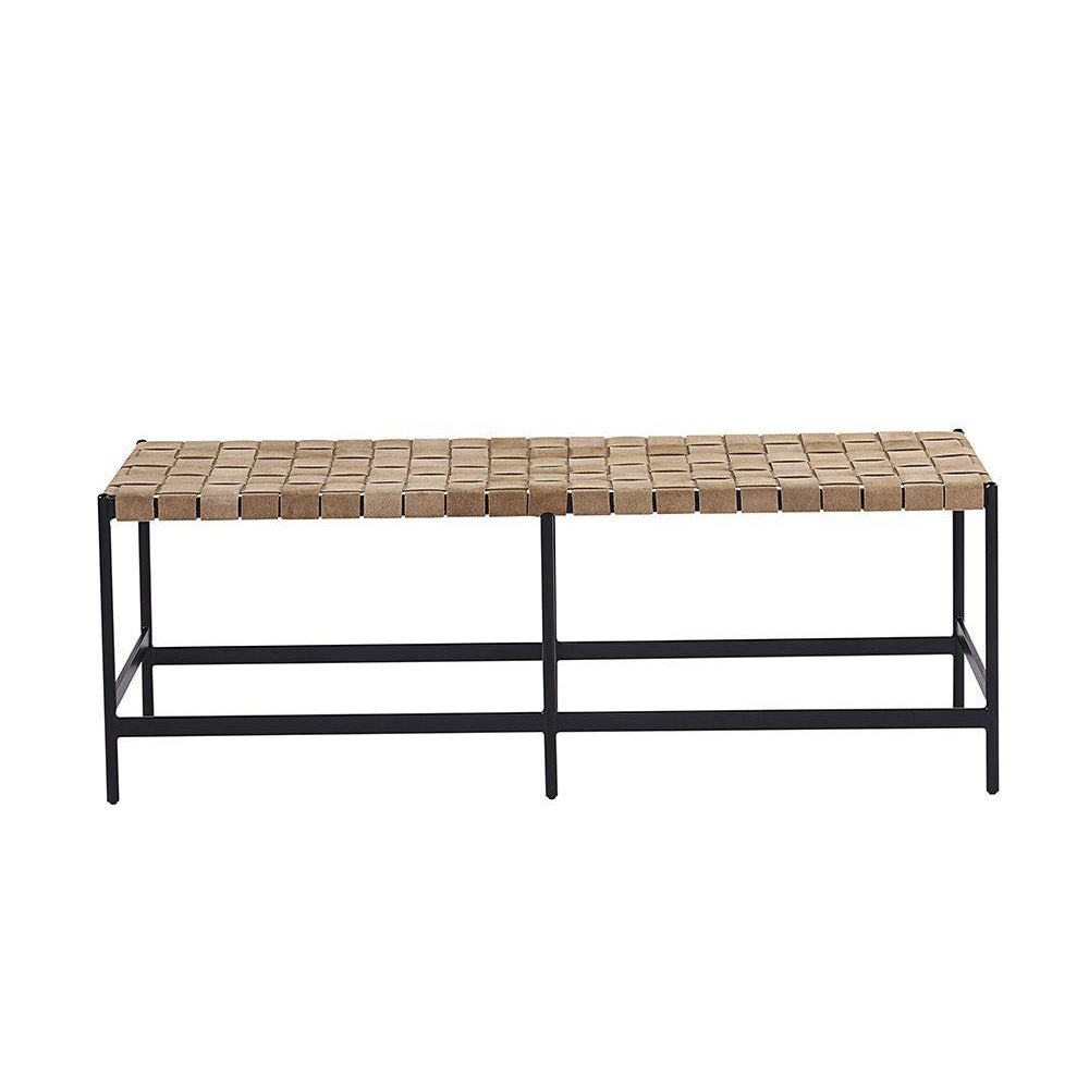 Omari Bench - Black - Light Tan-Sunpan-SUNPAN-104916-Benches-2-France and Son