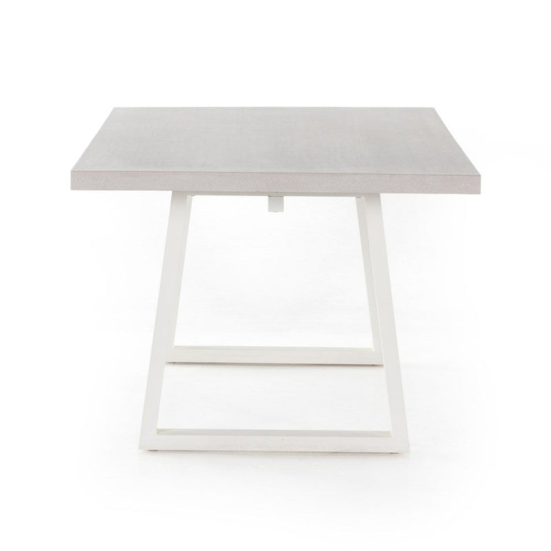 Cyrus Outdoor Dining Table-Four Hands-FH-VCNS-F004A-Dining TablesLight Grey-8-France and Son