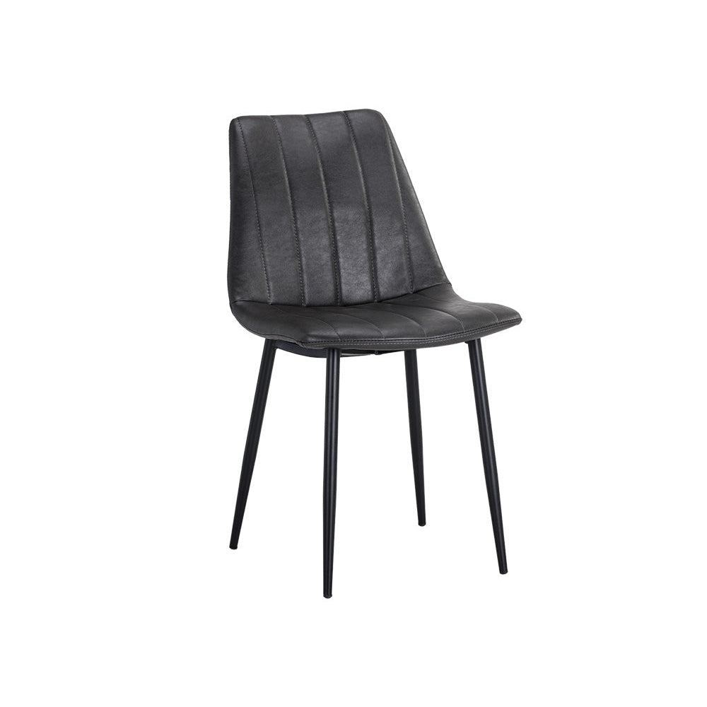 Drew Dining Chair-Sunpan-SUNPAN-104962-Dining ChairsBlack - Bravo Portabella-2-France and Son