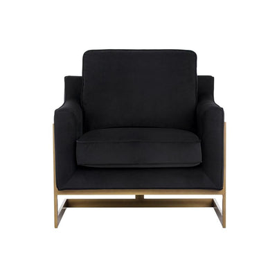 Kalmin Armchair-Sunpan-SUNPAN-104983-Lounge ChairsAbbington Black-100% Polyester-7-France and Son