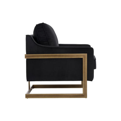 Kalmin Armchair-Sunpan-SUNPAN-104983-Lounge ChairsAbbington Black-100% Polyester-8-France and Son