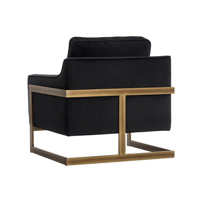 Kalmin Armchair-Sunpan-SUNPAN-104983-Lounge ChairsAbbington Black-100% Polyester-9-France and Son