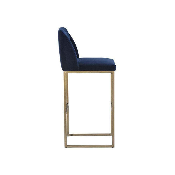 Nevin Barstool - Sapphire Blue-Sunpan-SUNPAN-105085-Bar Stools-2-France and Son