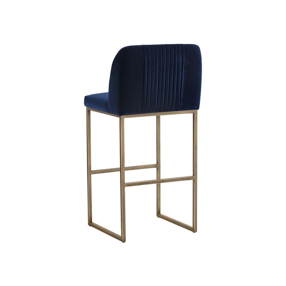 Nevin Barstool - Sapphire Blue-Sunpan-SUNPAN-105085-Bar Stools-3-France and Son