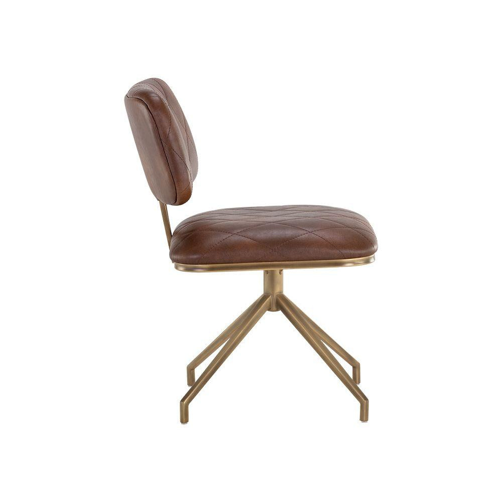 Virtu Swivel Chair-Sunpan-SUNPAN-105105-Lounge Chairscognac-2-France and Son