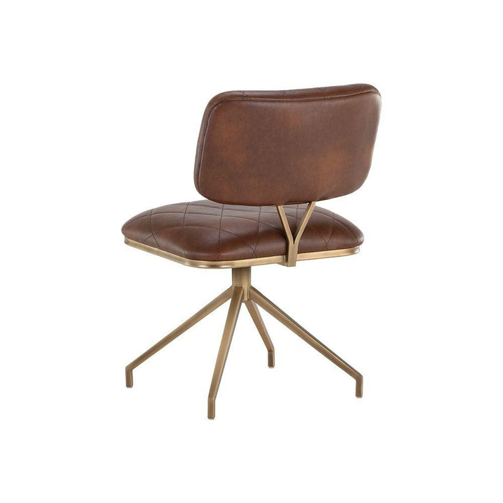 Virtu Swivel Chair-Sunpan-SUNPAN-105105-Lounge Chairscognac-3-France and Son