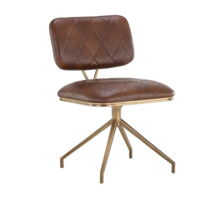 Virtu Swivel Chair-Sunpan-SUNPAN-105105-Lounge Chairscognac-1-France and Son