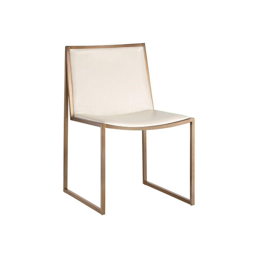 Blair Dining Chair-Sunpan-SUNPAN-105170-Dining ChairsBeige-Brass-2-France and Son