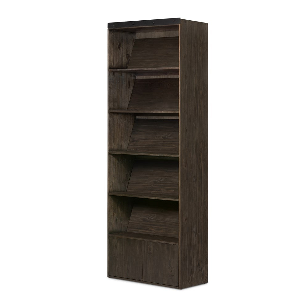Bane Bookshelf-Four Hands-FH-105184-002-Bookcases & CabinetsDark Charcoal-Without Ladder-17-France and Son