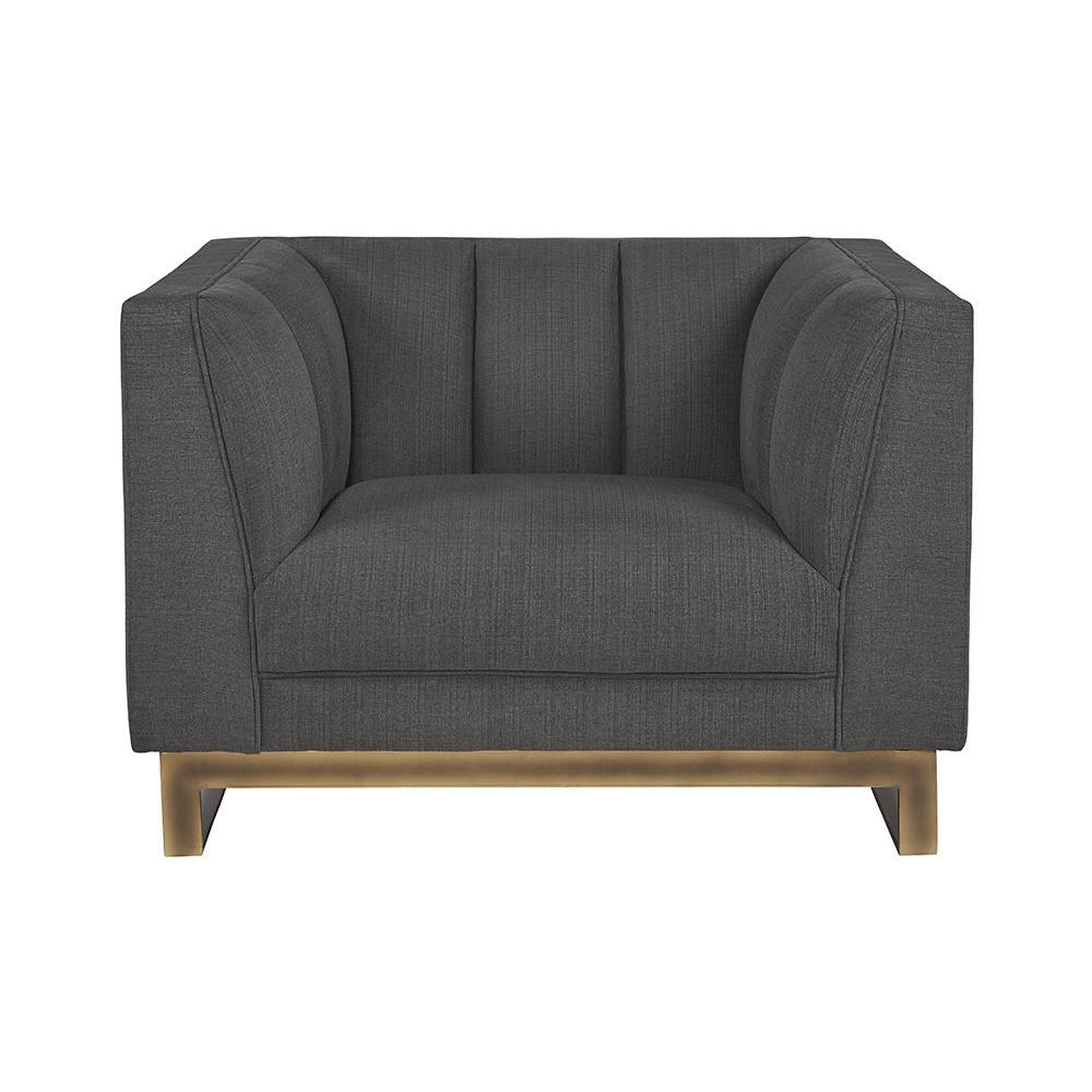 Parker Armchair-Sunpan-SUNPAN-105994-Lounge ChairsZenith Soft Grey-5-France and Son