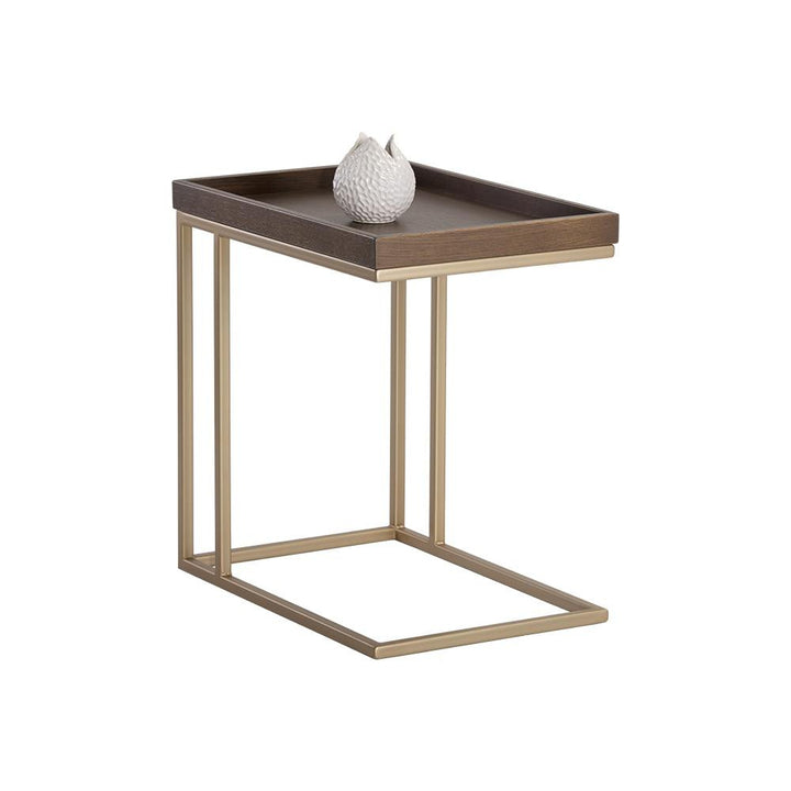 Arden End Table-Sunpan-SUNPAN-104617-Side TablesSquare-Gold - Raw Umber-15-France and Son