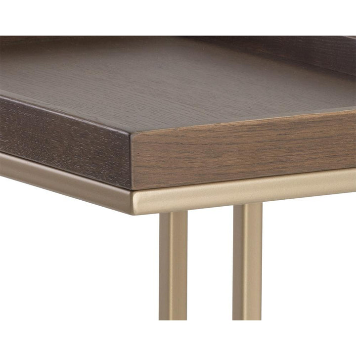 Arden End Table-Sunpan-SUNPAN-104617-Side TablesSquare-Gold - Raw Umber-17-France and Son