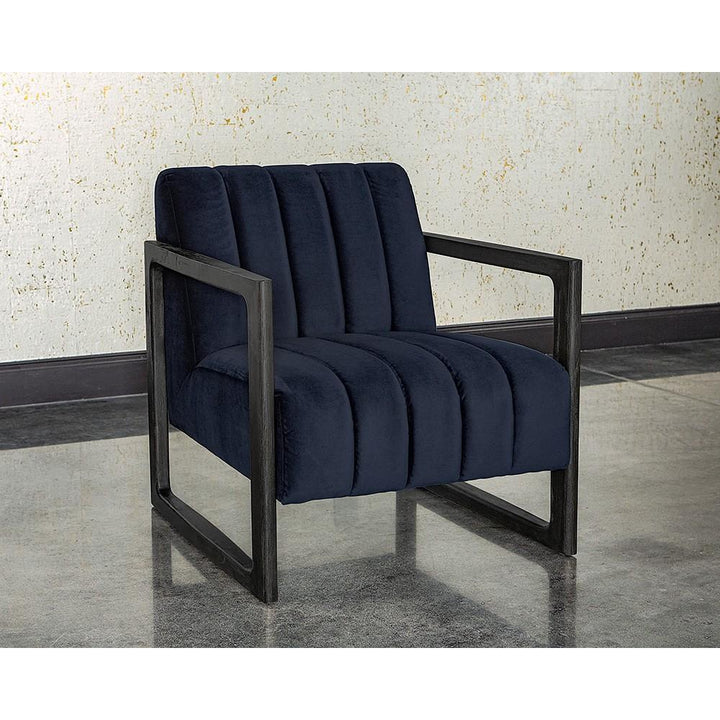 Joaquin Armchair-Sunpan-SUNPAN-105727-Lounge ChairsBravo Metal-Faux Leather-3-France and Son