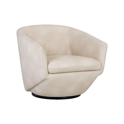 Treviso Swivel Armchair - Bravo Cream-Sunpan-SUNPAN-105300-Lounge Chairs-1-France and Son