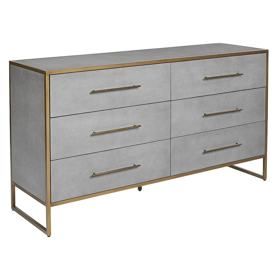 Venice Dresser - Shagreen Leather-Sunpan-SUNPAN-105441-Dressers-1-France and Son