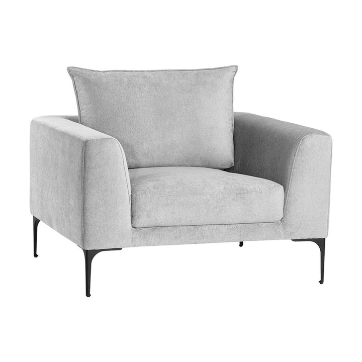 Virgo Lounge Armchair-Sunpan-SUNPAN-105487-Lounge ChairsPolo Club Stone-94% Polyester/6% Nylon-1-France and Son
