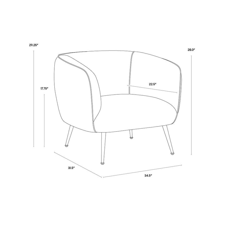Amara Lounge Armchair-Sunpan-SUNPAN-105522-Lounge Chairs-9-France and Son