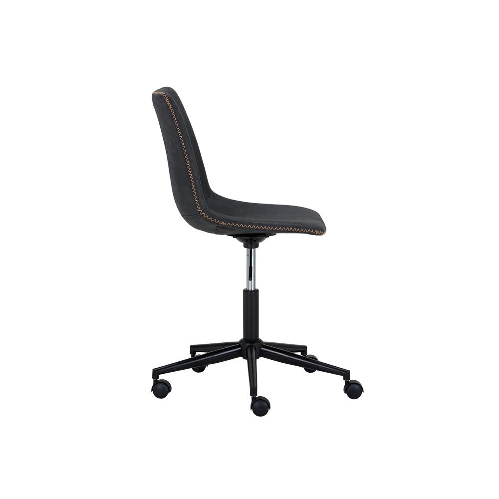 Cal Office Chair-Sunpan-SUNPAN-105579-Task ChairsAntique Black-5-France and Son
