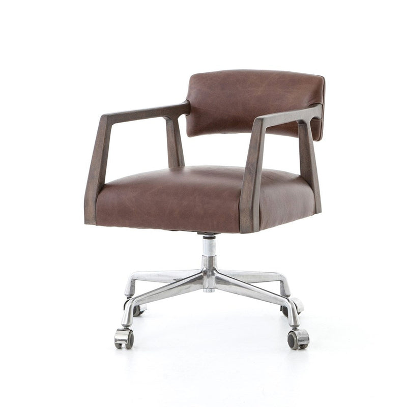 Tyler Desk Chair-Four Hands-FH-105588-012-Task ChairsIves White Grey / Burnt Nettlewood-20-France and Son