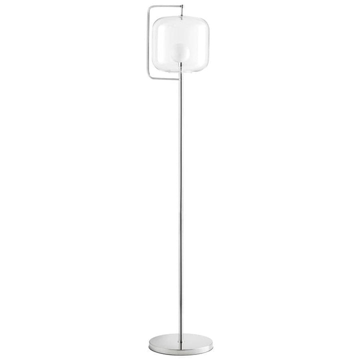 Isotope Floor Lamp-Cyan Design-CYAN-10558-Floor LampsPolished Nickel-Clear-5-France and Son