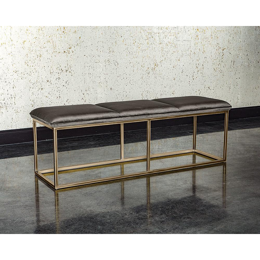 Alley Bench-Sunpan-SUNPAN-105517-BenchesBurnished Brass - Piccolo Prosecco-4-France and Son