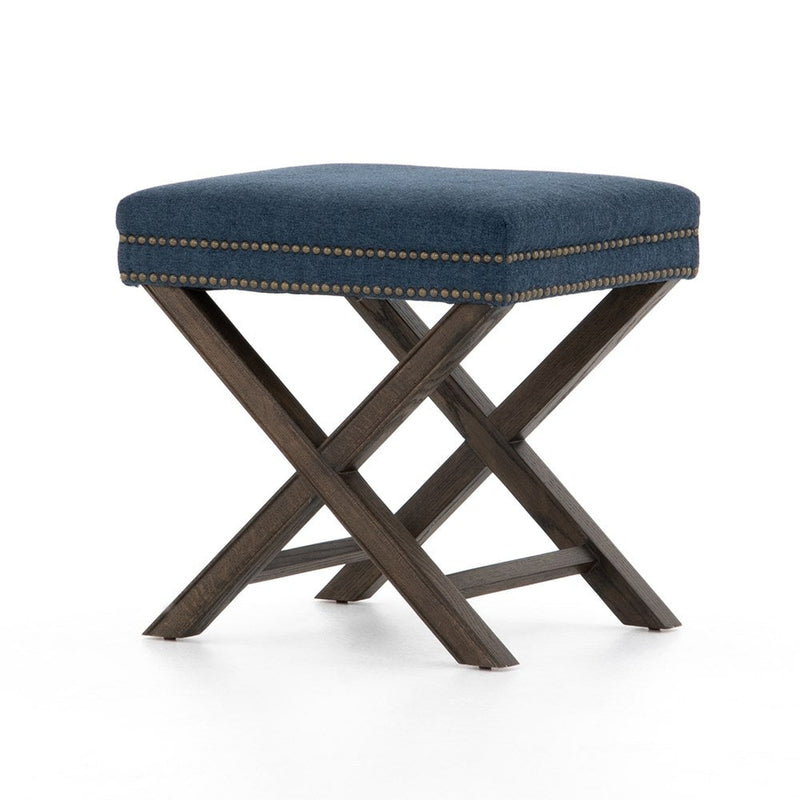 Elyse Ottoman-Four Hands-FH-105656-004-Stools & OttomansWarm Nettlewood-Durango Smoke Leather-11-France and Son
