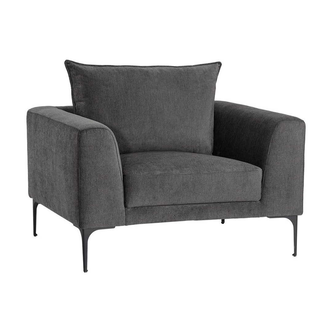 Virgo Lounge Armchair-Sunpan-SUNPAN-105721-Lounge ChairsPolo Club Kohl Grey-94% Polyester/6% Nylon-14-France and Son