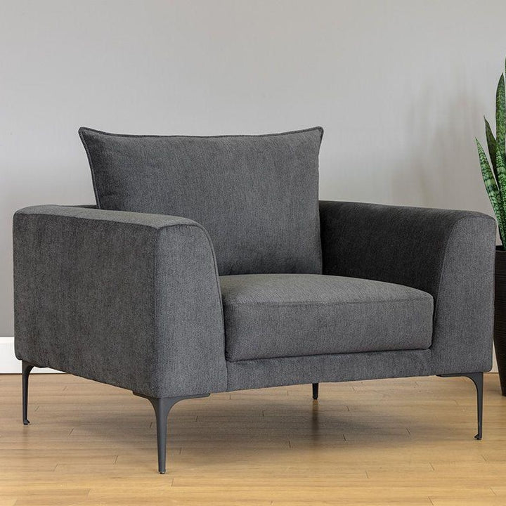 Virgo Lounge Armchair-Sunpan-SUNPAN-105487-Lounge ChairsPolo Club Stone-94% Polyester/6% Nylon-4-France and Son