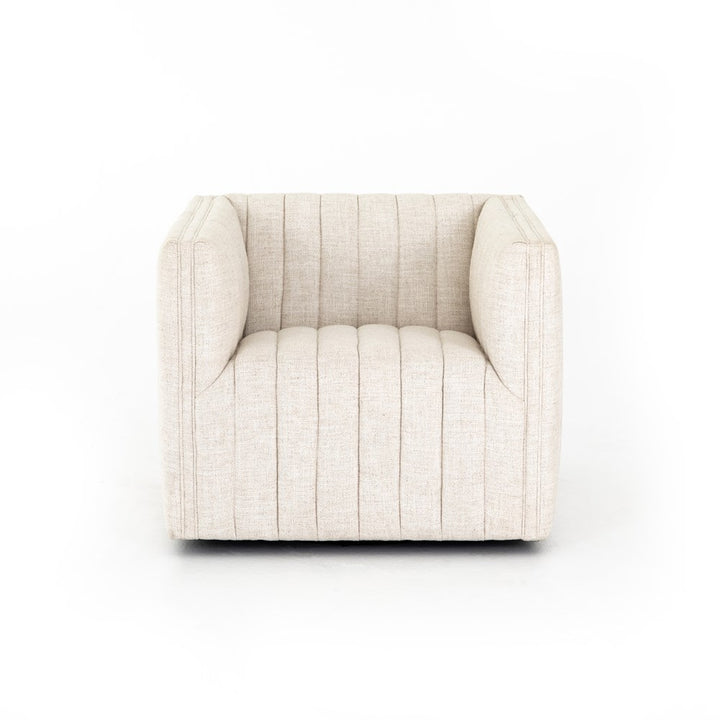 Augustine Swivel Chair-Four Hands-FH-105768-007-Lounge ChairsOrly Natural Fabric-15-France and Son