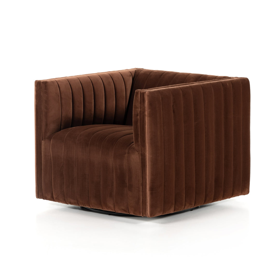 Augustine Swivel Chair-Four Hands-FH-105768-010-Lounge ChairsSurrey Auburn-25-France and Son