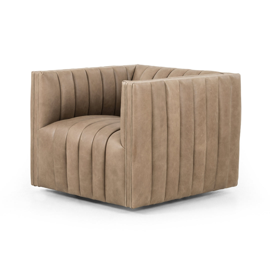Augustine Swivel Chair-Four Hands-FH-105768-011-Lounge ChairsPalermo Drift-22-France and Son