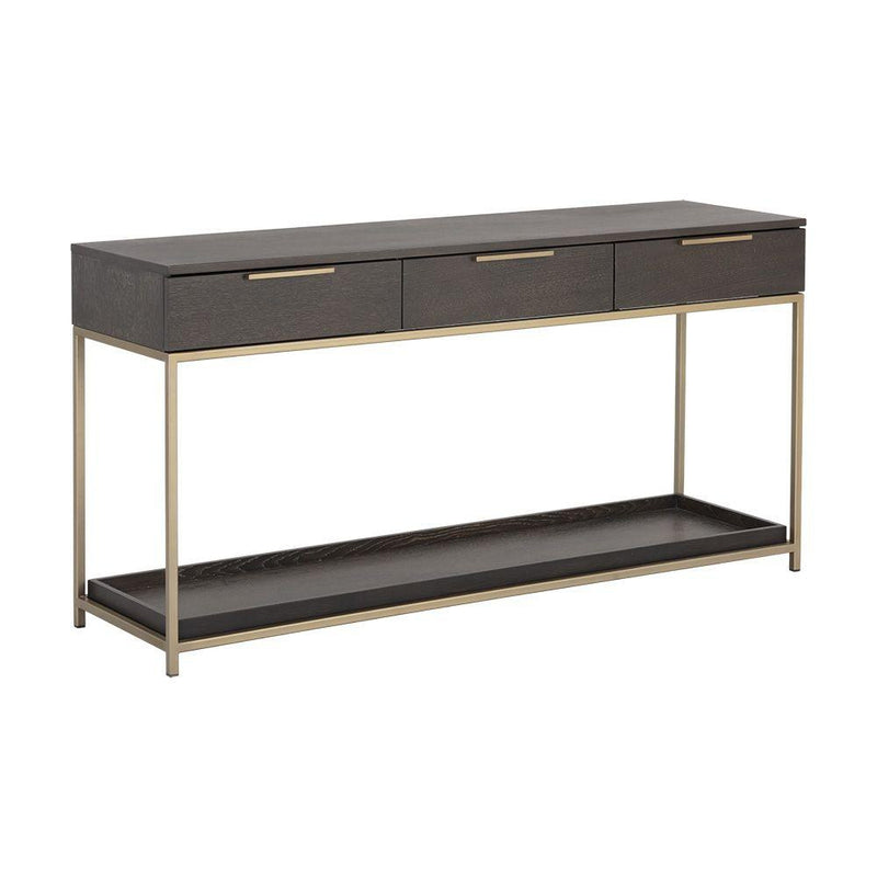 Rebel Console Table With Drawers-Sunpan-SUNPAN-105889-Console Tables-1-France and Son