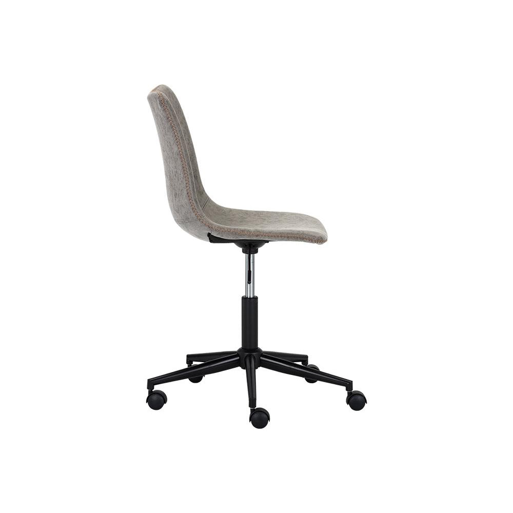 Cal Office Chair-Sunpan-SUNPAN-105579-Task ChairsAntique Black-18-France and Son