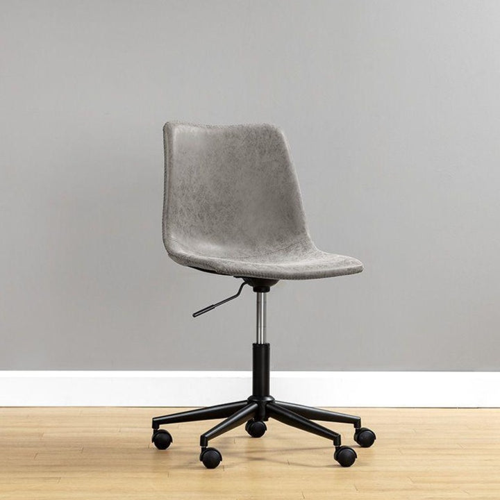 Cal Office Chair-Sunpan-SUNPAN-105579-Task ChairsAntique Black-4-France and Son