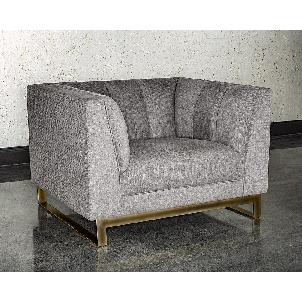 Parker Armchair-Sunpan-SUNPAN-105994-Lounge ChairsZenith Soft Grey-3-France and Son